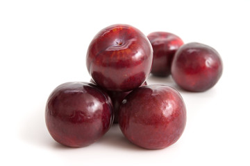 Rote Pflaumen
