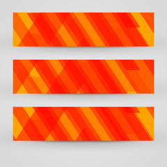 Fototapeta premium Vector banner set for your design, abstract Illustration.