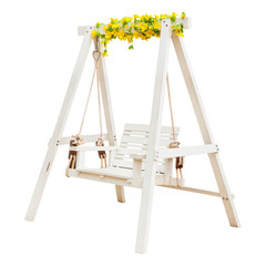 Swing chair isolated