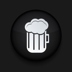 Vector black circle icon. Eps10