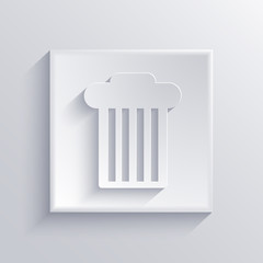 Vector light square icon. Eps 10