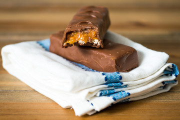 chocolate on White napkin