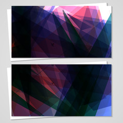 Vector business-card set for your design, abstract Illustration.