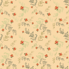 Fototapeta na wymiar Seamless pattern with roses