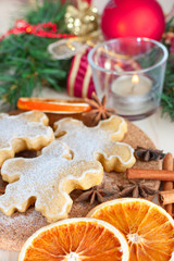 Fototapeta na wymiar Christmas sweets. Cinnamon pastry.