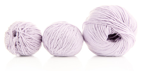 Purple clews isolated on white