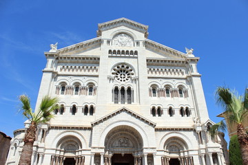 Fototapeta na wymiar Cathédrale de Notre-Dame-Immaculée de Monaco