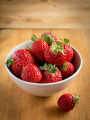 Beautiful fresh strawberries