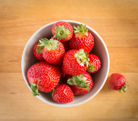 Beautiful fresh strawberries