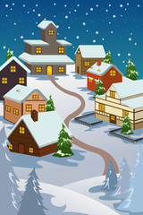 Winter village