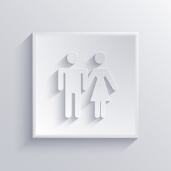 Vector light square icon. Eps 10