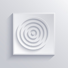 Vector light square icon. Eps 10