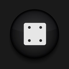 Vector black circle icon. Eps10