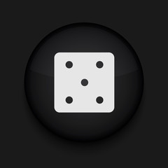 Vector black circle icon. Eps10