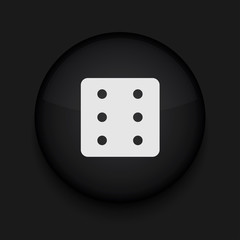 Vector black circle icon. Eps10