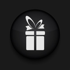 Vector black circle icon. Eps10