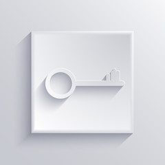 Vector light square icon. Eps 10