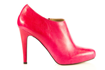 High heel women shoes on white background