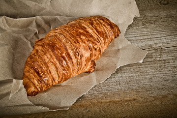 Fresh baked croissants 