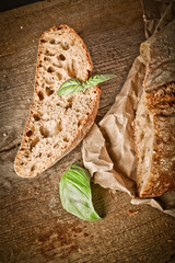 Close-up of traditional bread. 