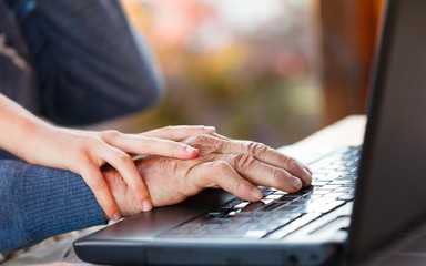Pressing down together the keys