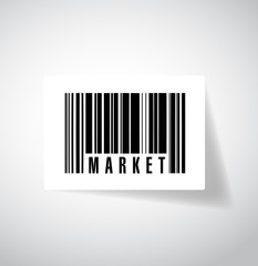 market ups barcode illustration design