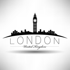 Obraz premium Modern London Skyline Design