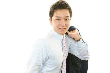 笑顔のビジネスマン