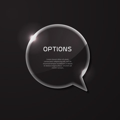 Vector bubble glass panels