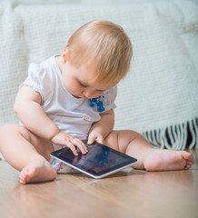 portrait of adorable baby