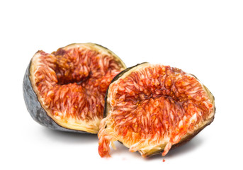ripe fresh figs isolated