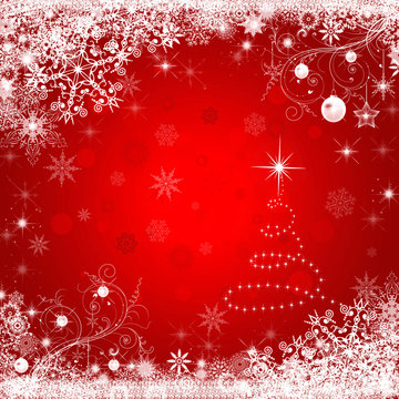 Christmas background red