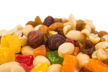 Toasted nuts and candied fruit