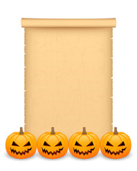 Halloween parchment