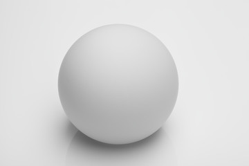 Matte white sphere