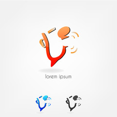 Character who speaks in the shape of the letter 