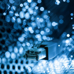 RJ45 steel blue