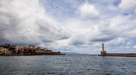 Obraz premium Old Venetian harbor in Chania. Crete