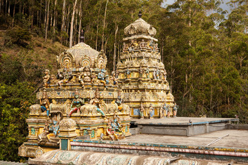 External decoration of hindu temple in Sri Lanka