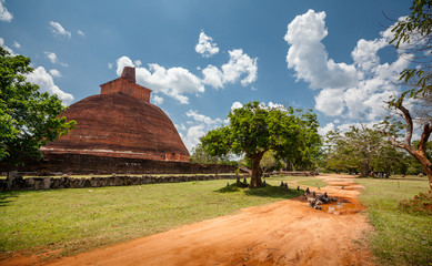 Abhayagiri - major monastery site of Theravada Buddhism that was