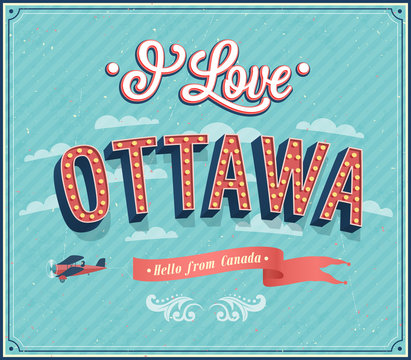 Vintage Greeting Card From Ottawa - Canada.