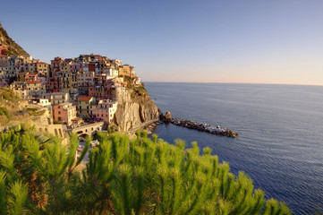 Fototapeta na wymiar Cinque Terre, Włochy Manarola wioski