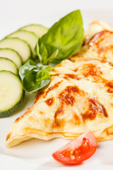 omelette with vegetables