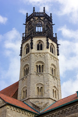 Fototapeta na wymiar Kirchturm von St. Ludgeri in Münster (Westfalen)