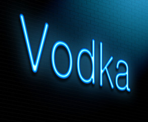 Vodka concept.