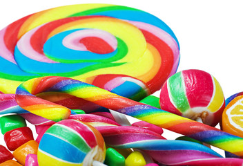 Great variety of colorful candy