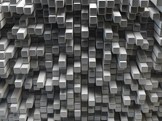 Abstract background. Сubes wallpaper. Grey mosaic surface