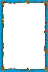 The christmas frame - border - cartoon illustration