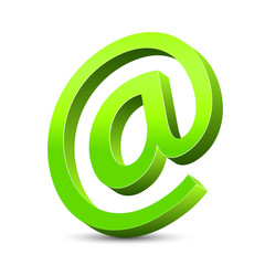 green email icon 3d