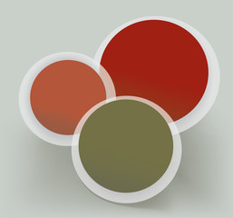 Page Web or Print Layout with Vector Design Elements